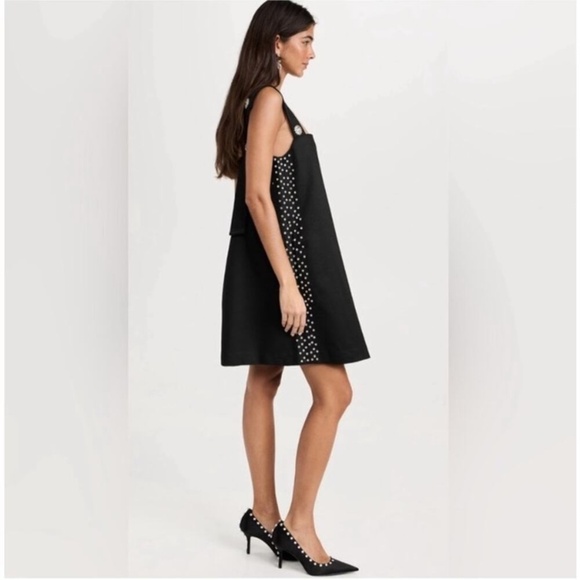 STINE GOYA Nomi Rodeo Western Shift Mini Dress in Jet Black - Picture 3 of 6